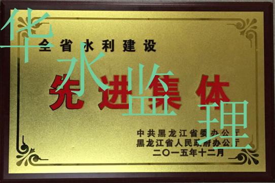  松干第13标标段黑龙江省水利建设先进集体